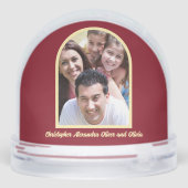 Beurre Jaune Profond Rouge Graphique Photo Yearly (Arrière)