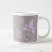 Beurre Lilac floral Jumbo Mug (Droite)