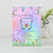 Beurre mignon Invitation d'anniversaire pour fille (Debout devant)