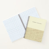 Beurre moderne Jaune et Carnet Motif lin (Intérieur)