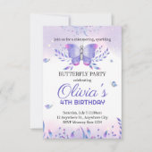 Beurre modifiable Invitation d'anniversaire, Papil (Devant)