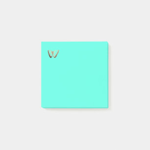 Beurre mûr design brillant Turquoise Post-it Notes
