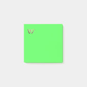 Beurre mûr design vert clair Post-it Notes (Devant)