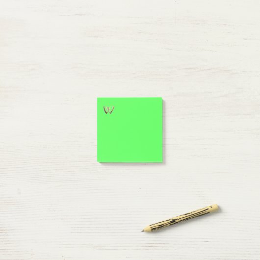Beurre mûr design vert clair Post-it Notes (Sur un bureau)