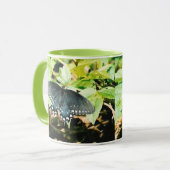 Beurre noir blanc Swallowtail Photo Mugs (Devant gauche)