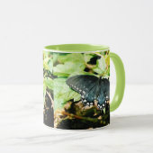 Beurre noir blanc Swallowtail Photo Mugs (Devant droit)