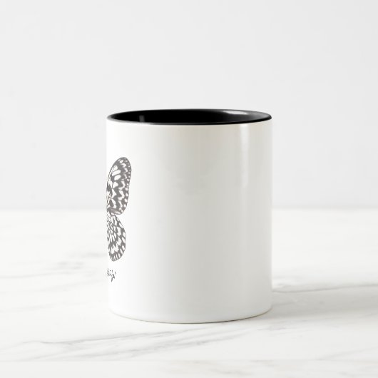 Beurre noir et blanc Mug à deux tons (Centre)