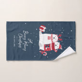 Beurre polaire Joyeux Motif de Noël ID851 (Serviette à main)