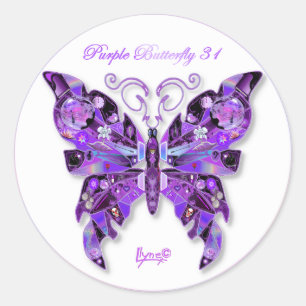 Beurre pourpre 31 Sticker rond classique