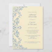 Beurre-répétition Jaune Dîner Invitation (Devant)