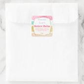 Beurre rose pâle Beurre Visage Crème Étiquettes de (Sac)