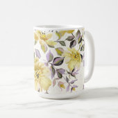 Beurre Rose sauvage jaune Mug (Devant droit)