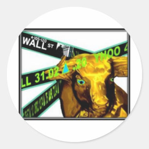 Beurs Bull Ronde Sticker