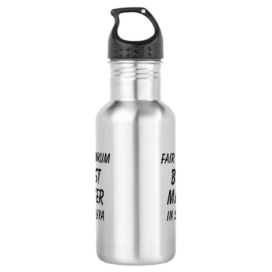 Beurs Dinkum BEST MINER in Straya Waterfles (Achterkant)