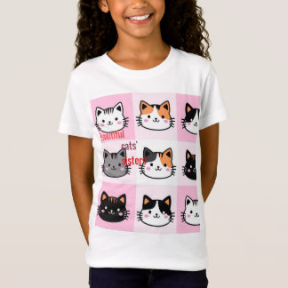 beutiful cats sisters t-shirt