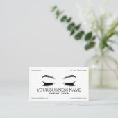 Beuty lashes cartes de visite pour les producteurs (Debout devant)