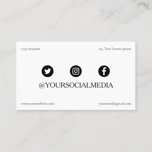 Beuty lashes cartes de visite pour les producteurs (Dos)
