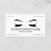 Beuty lashes cartes de visite pour les producteurs (Devant)