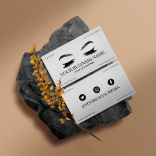 Beuty lashes cartes de visite pour les producteurs