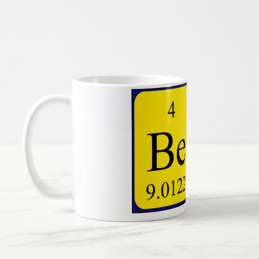 Bev nom de table périodique mug (Gauche)