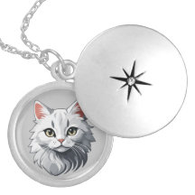 Bevallende Witte Kat