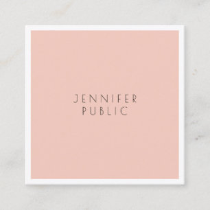 Bevallig modern schoon ontwerp elegant luxe gewoon vierkante visitekaartje