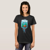 Bevallige Blaasvis T-shirt (Voorkant volledig)