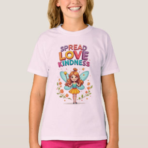 Bevallige fee met toverstok die vreugde verspreidt t-shirt