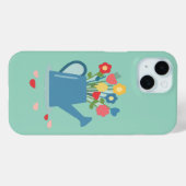 Bevallige gietkan met heldere lentebloemen Case-Mate iPhone case (Achterkant (horizontaal))