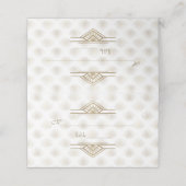 Bevallige Goud Great Gatsby Art Deco Jaren 20 Trou (Buitenkant ongevouwen)