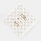 Bevallige Gouden Great Gatsby Art Deco Jaren 20 Br Servet (Hoek)