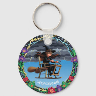 Bevallige Heks Aviator Sleutelhanger