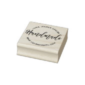 Bevallige kwastscript handgeschreven rubberstempel (Stempel)