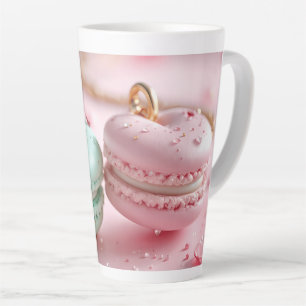 Bevallige Macaron-Thema Latte Mok