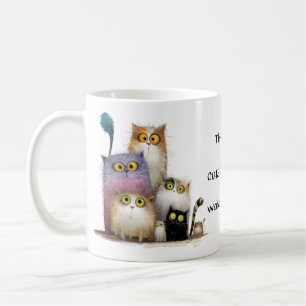 Bevallige Mijn Moppige Kattenvideo's Kijken Koffiemok