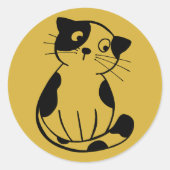 Bevallige op maat gemaakte kat sticker voor creati (Voorkant)