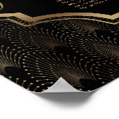 Bevallige Roaring 20s Great Gatsby Stoelenplattegr Poster (Hoek)