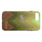 Bevallige Zigzag, Tiara, Prinses, Goud Glitterig Case-Mate iPhone Case (Achterkant (Horizontaal))