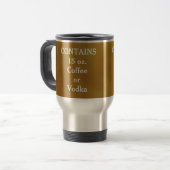 Bevat 15 oz. Koffie of wodka Reisbeker (Voorkant links)