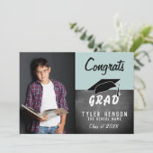 Bevat Afstudeerder Chalkboard Photo Afstuderen Car (Staand voorkant)