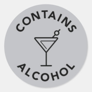 Bevat alcoholingrediënt Sticker
