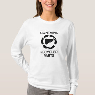 Bevat gerecyclede onderdelen t-shirt