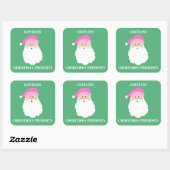 Bevat kerstcadeaus Sticker (Vel)