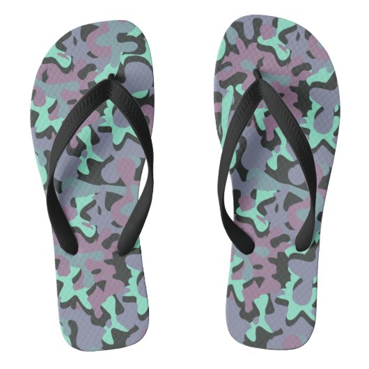 Bevatten van de Handaard Camo Teenslippers (Voetbed)