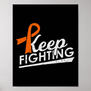Bevechten van leukemie Multiple Sclerose Warrior A Poster