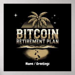 Beveilig uw toekomst met een Bitcoin-pensioenplan Poster