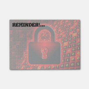 Beveiligde gegevens post-it® notes