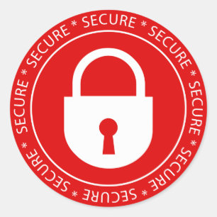 Beveiligde Sign Sticker vergrendelen