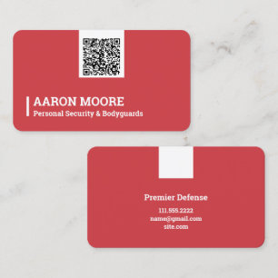 Beveiliging Bodyguard Visitekaartje