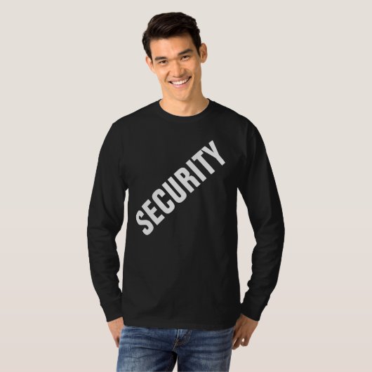 Beveiliging met dubbelzijdig afdrukken, lange hoes t-shirt (Voorkant volledig)